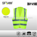 Anti-statique fr vest, veste de haute qualité, tissu tricot 100% polyester selon EN ISO 20471